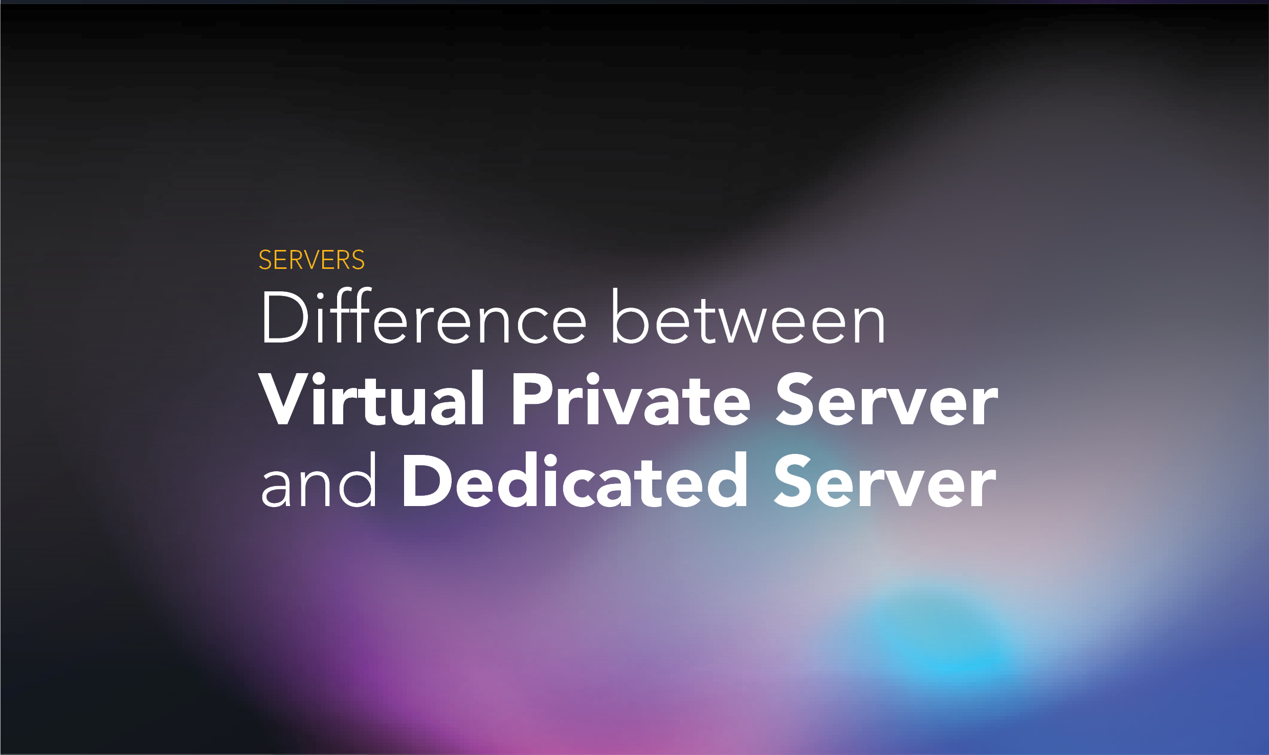 Difference between Virtual Private server and Dedicated Server - BeDot ...